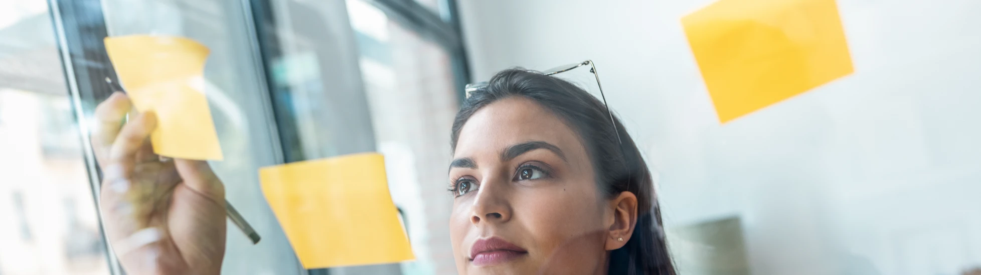 planning through sticky notes 