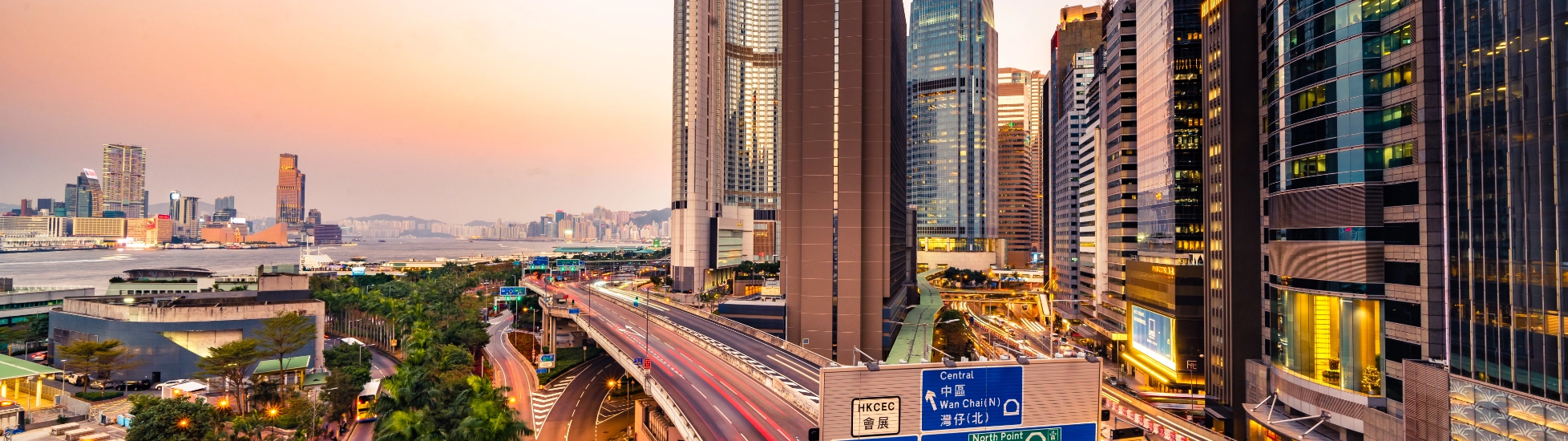 Hong Kong financial district