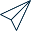  paperplane icon (blue)