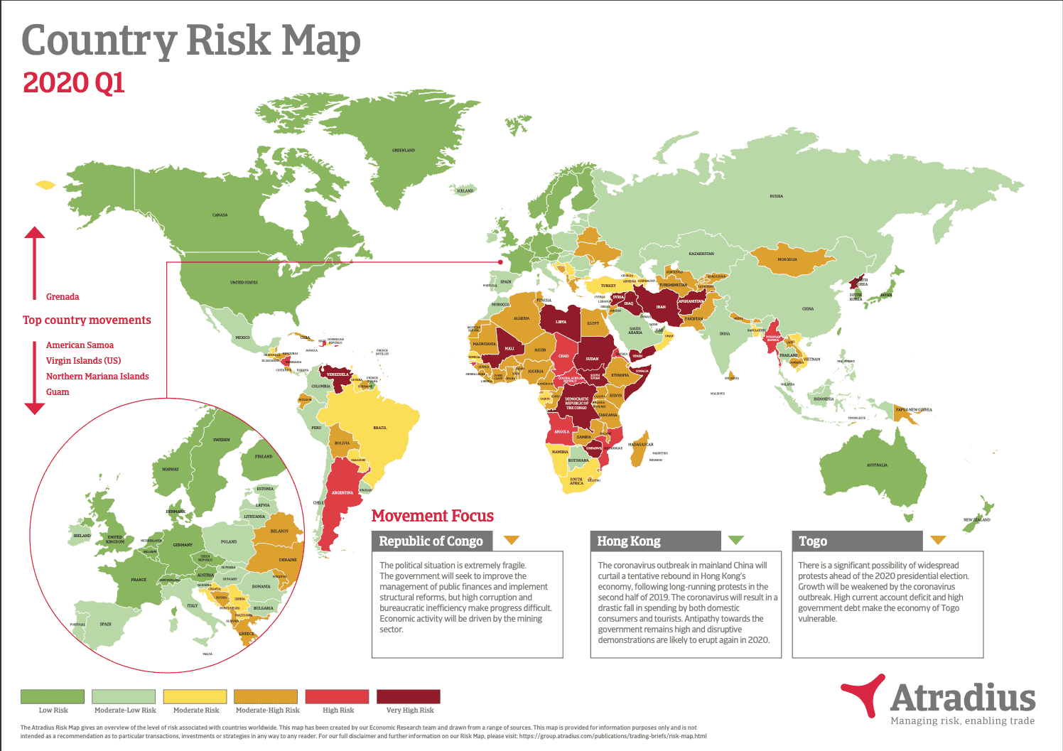 Country Risk Map Atradius